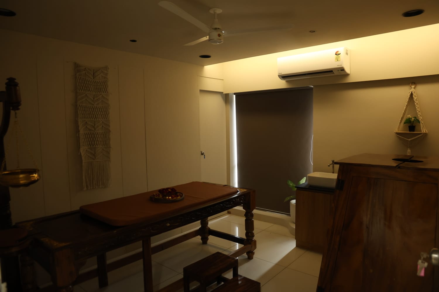 Hospital Bed and Patient Area at Anahat Ayurveda & Panchakarma Centre